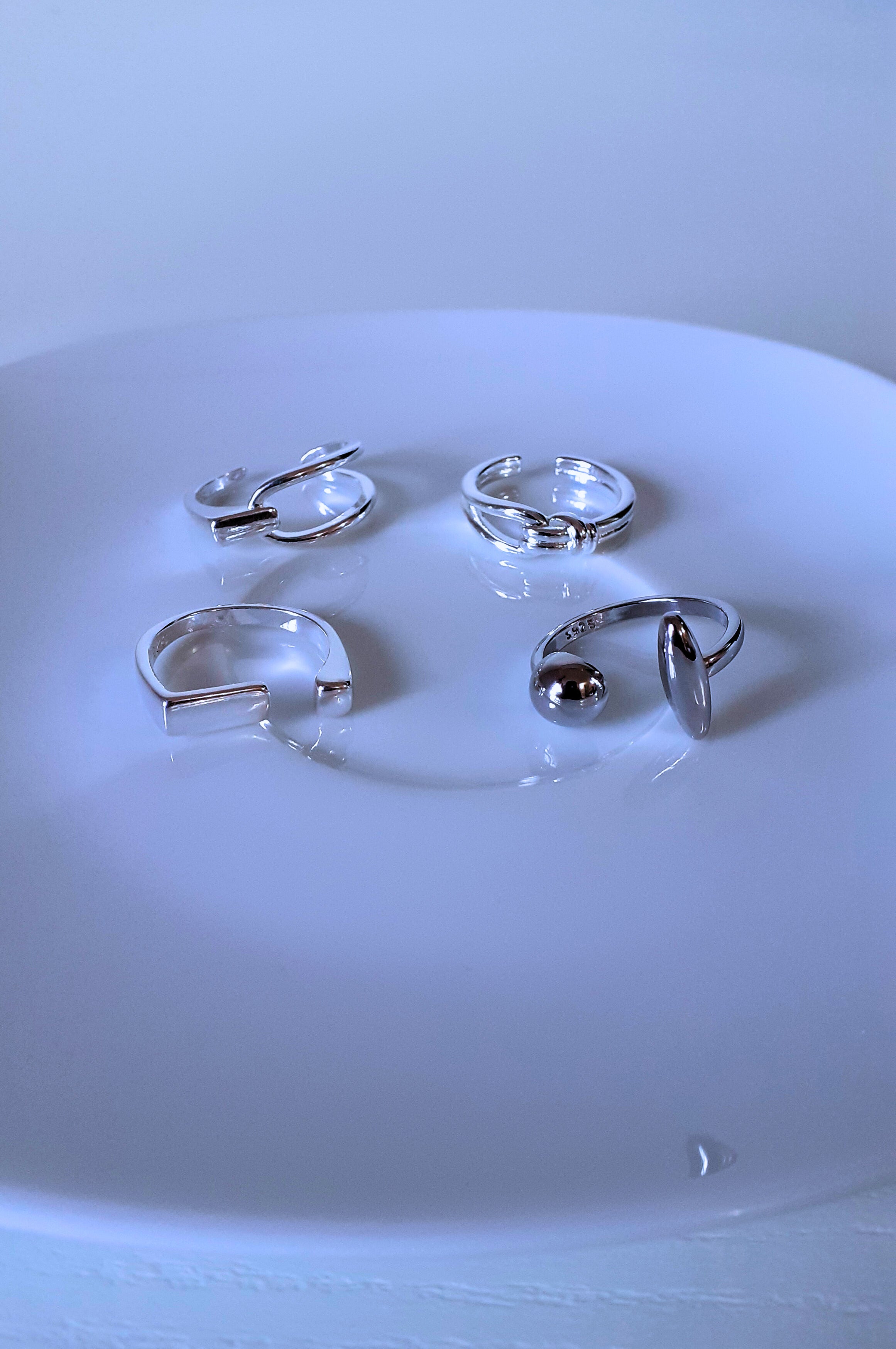 Shining Box - 4 bagues en argent ajustables🥰
